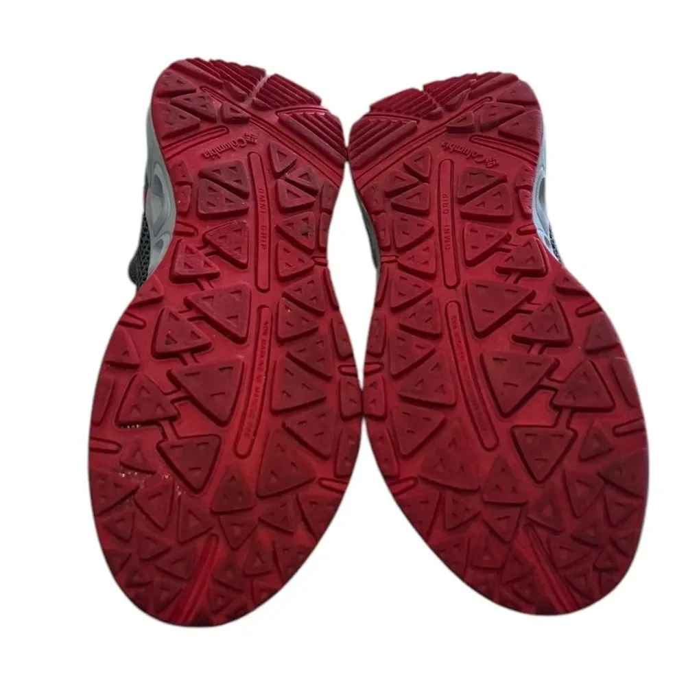 Columbia Moccaswim Water Sneakers BC1092-053 Low Top Slip On Gray Red Youth 6